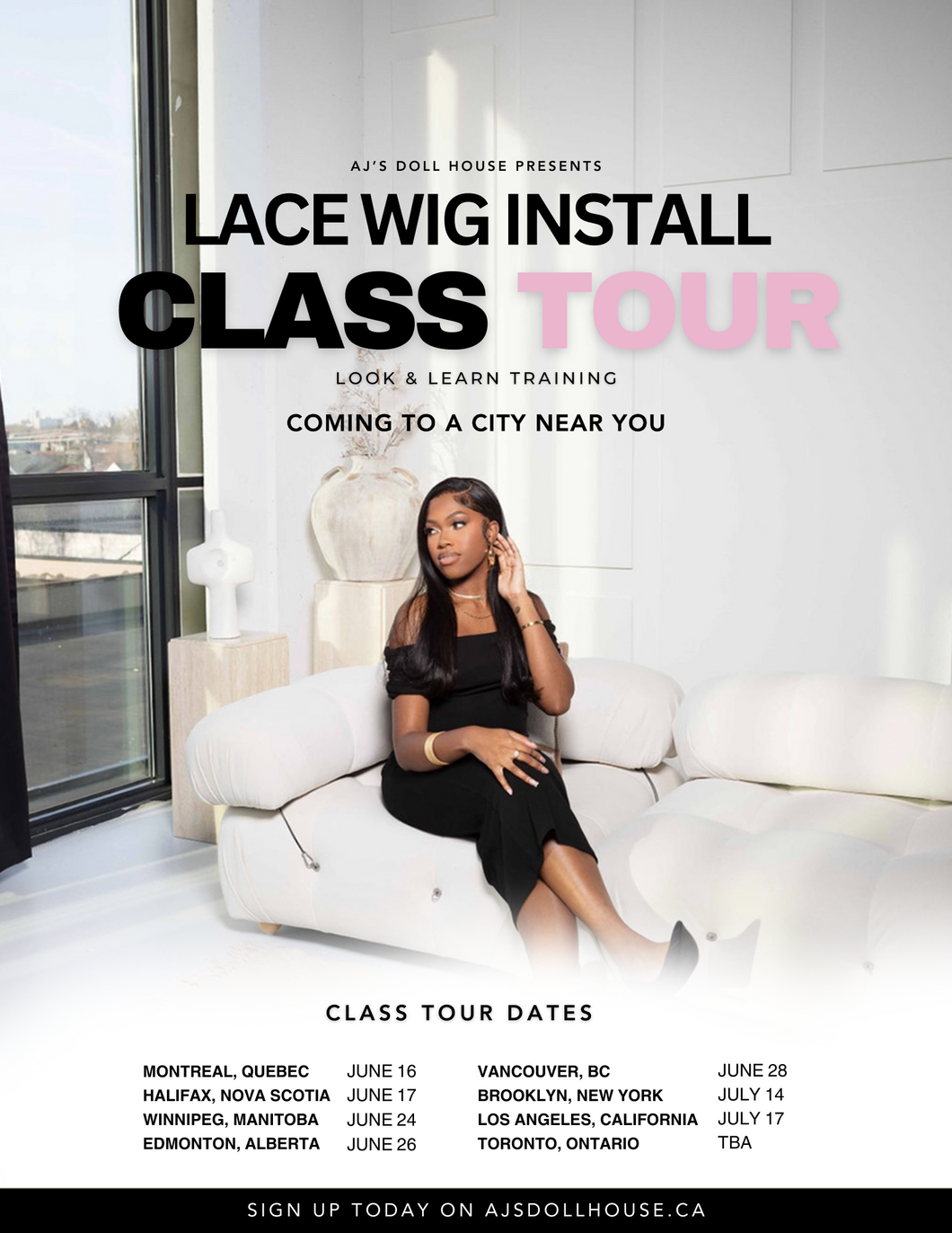Wig Install Class Tour 2024